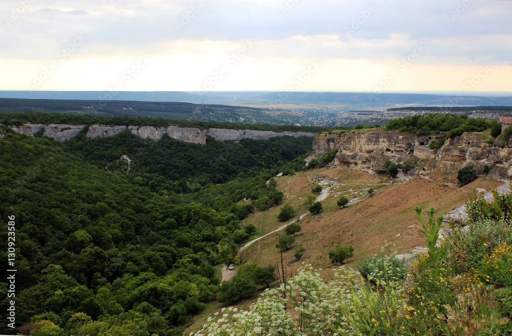 Canyon near Bakhchisaray, View from ancient coty Chufut- Cale