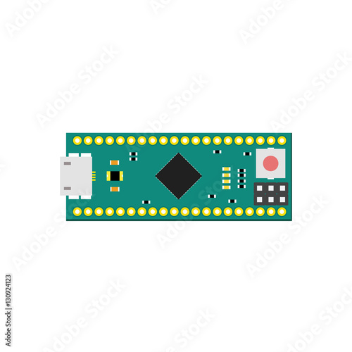 DIY electronic micro board with a microcontroller