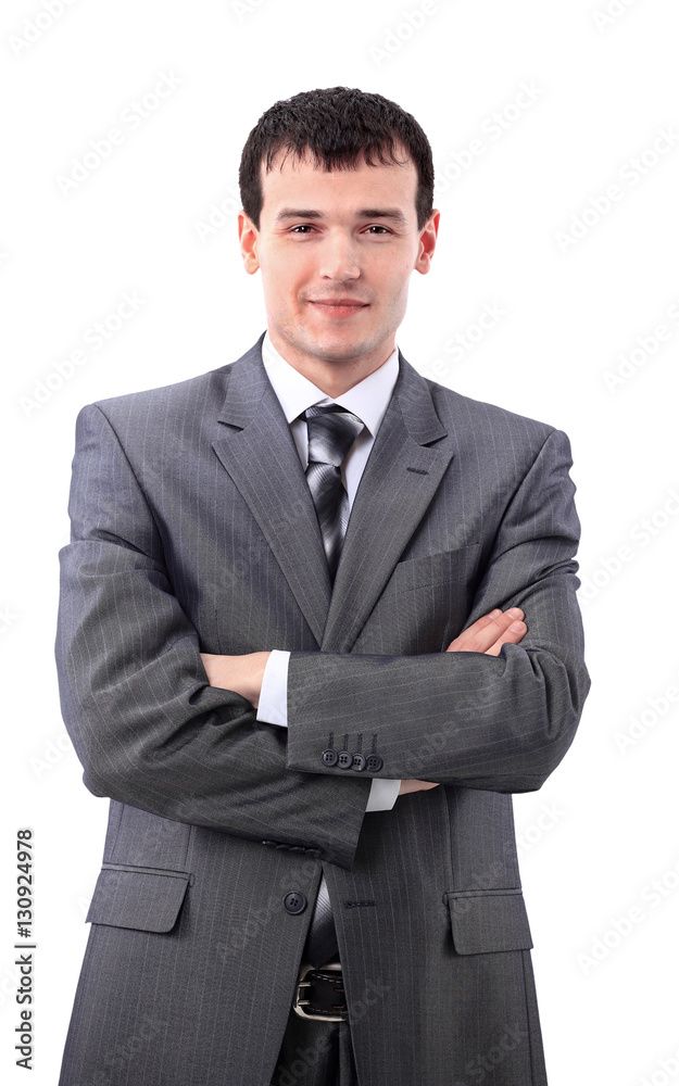 Smiling business man. Isolated over white background Smiling business man. Isolated over white background