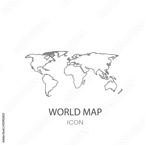 World map icon.