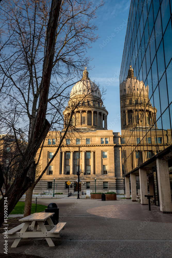 Morning light on the state Capital building