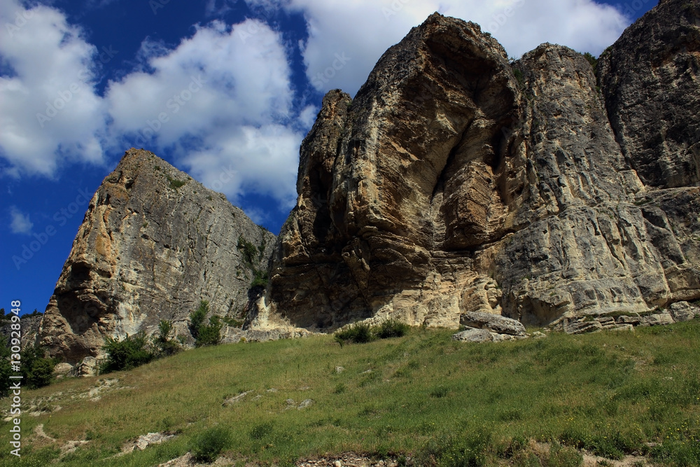 Pictorial Rocks near Bakhchisaray city, Crimea