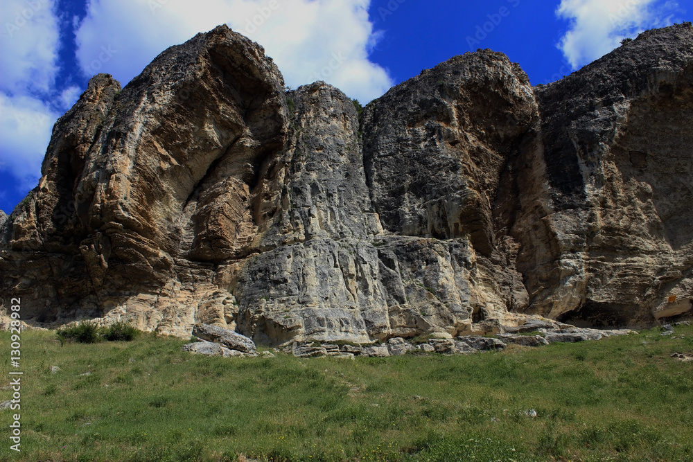Pictorial Rocks near Bakhchisaray city, Crimea