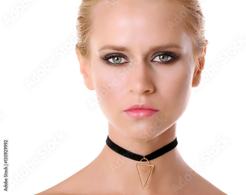 Beautiful woman with trendy...