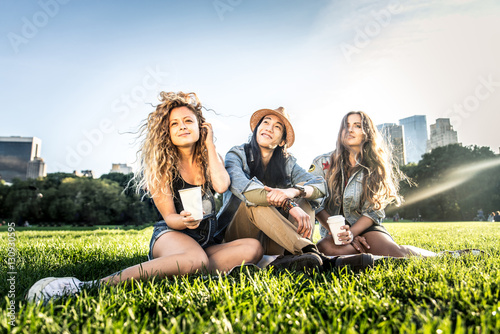 Group of friends in Central Park