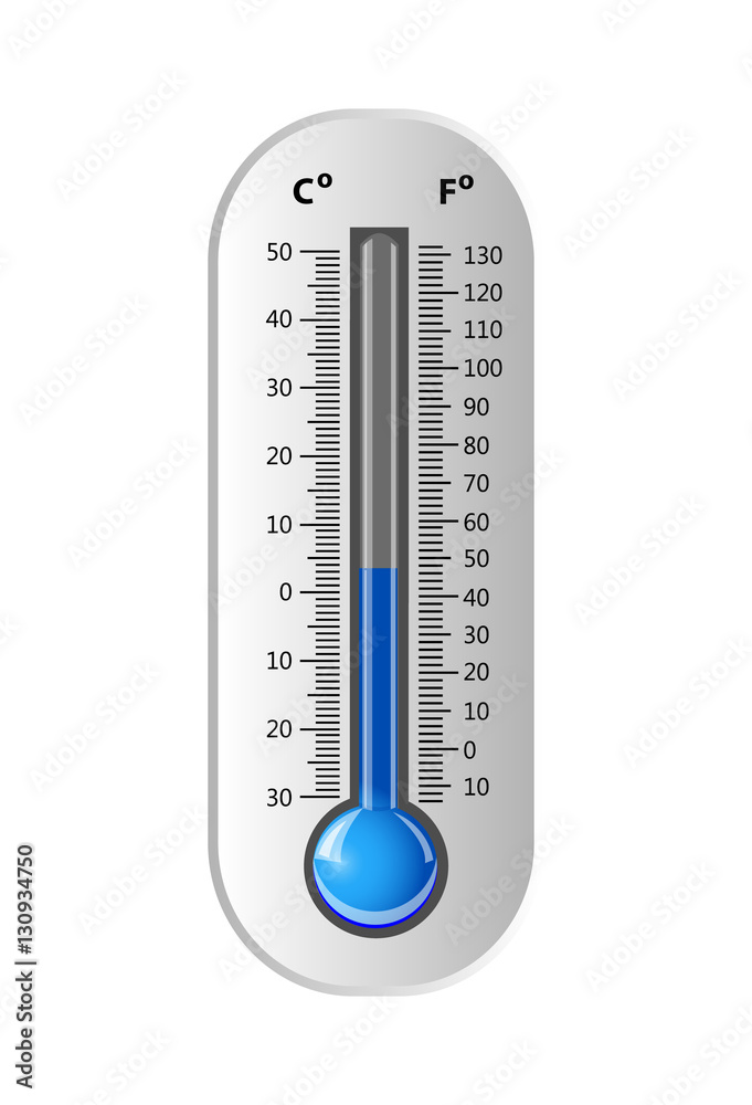 Thermometer white . Vector Thermometer white . Vector