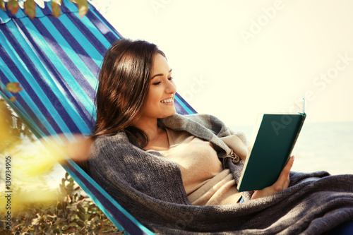 Beautiful girl relaxing in ...