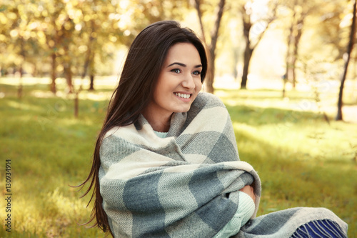 Beautiful girl relaxing in ...