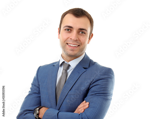 Confident handsome business...