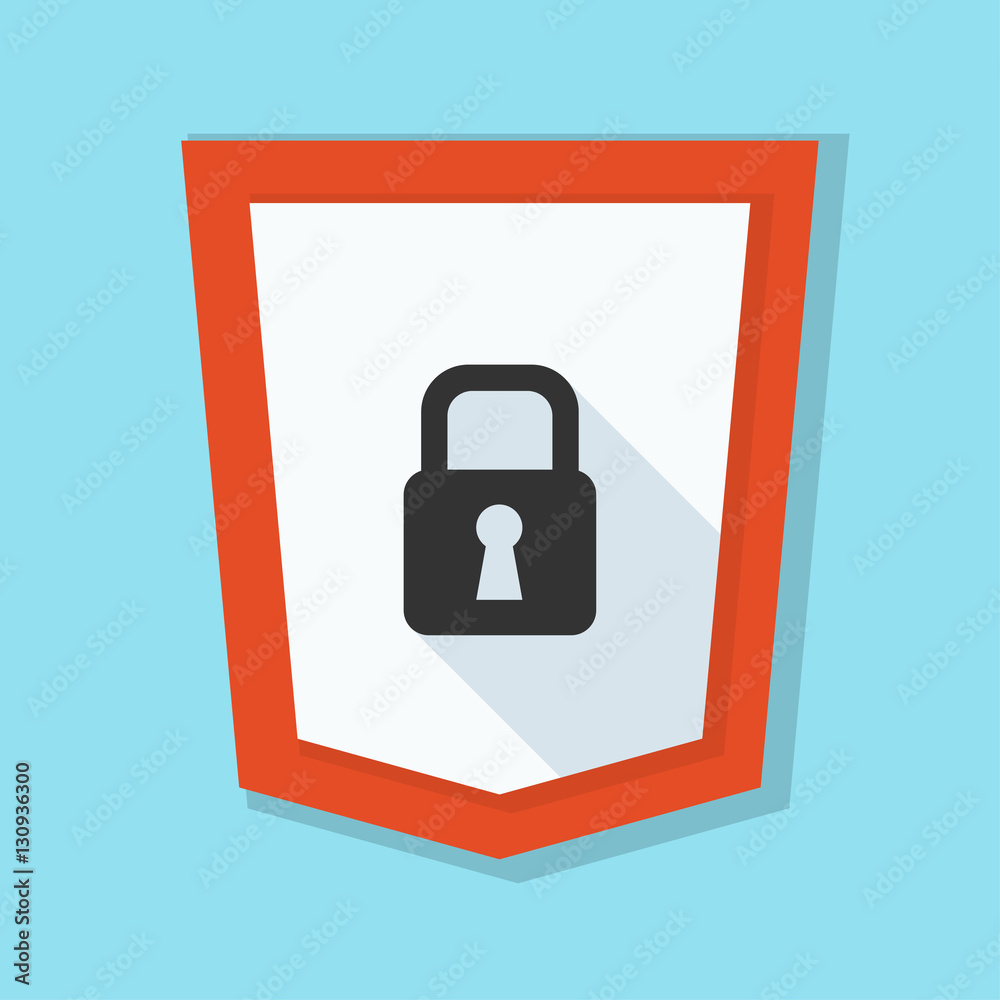 Secure Lock Shield sign Secure Lock Shield sign