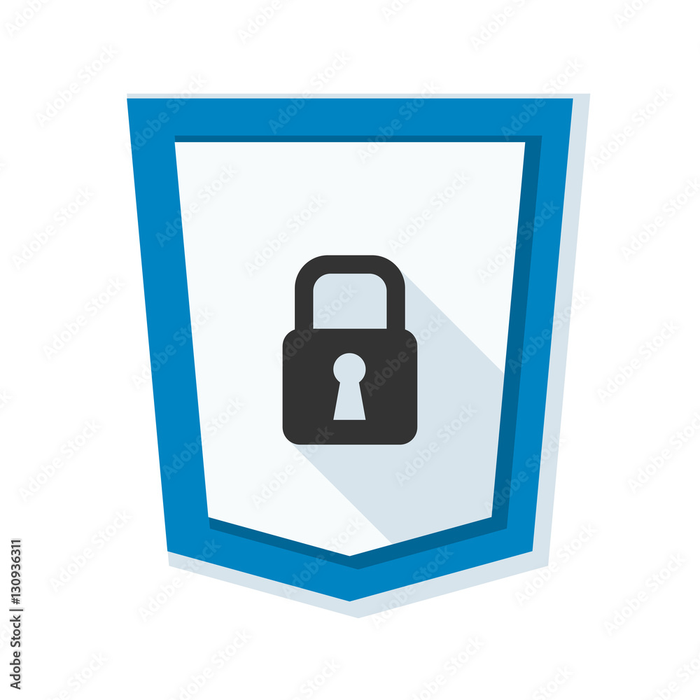 Secure Lock Shield sign Secure Lock Shield sign