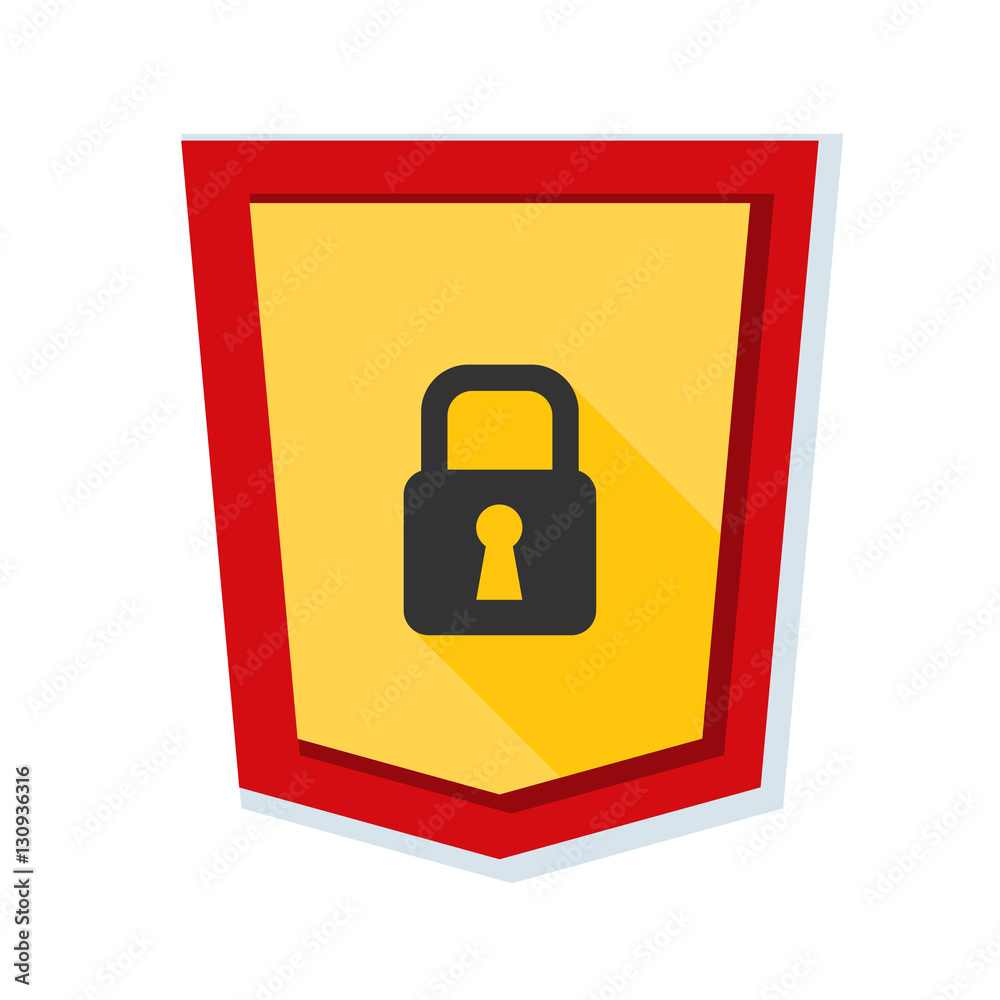 Secure Lock Shield sign Secure Lock Shield sign