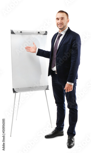 Young businessman standing ...