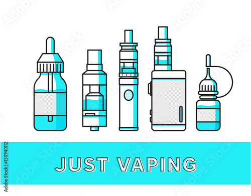 Vaping icons collection