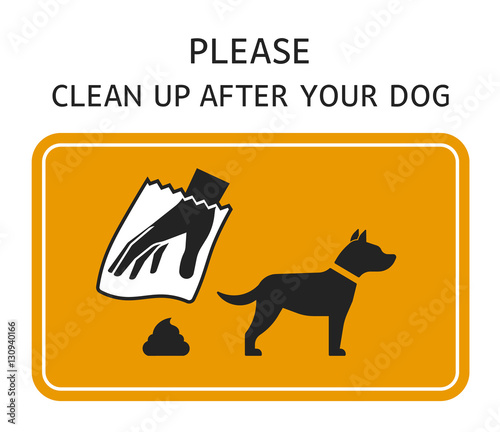 Sign Clean up after your dog
