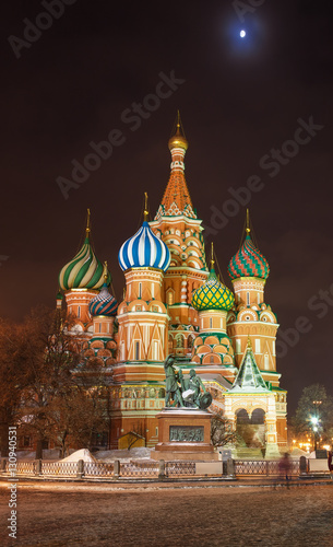 Saint Basil's Cathedral at the Red Square in Moscow 
