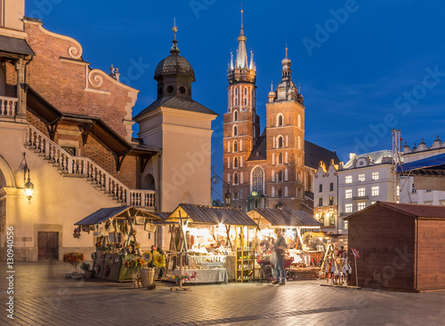 Krakow, Poland, Christmat fairs on main market square
