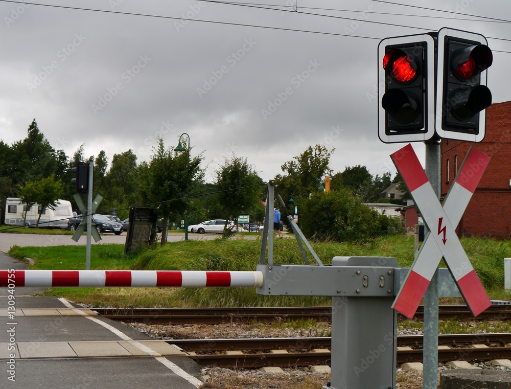 Rote Leuchte Bahnubergang