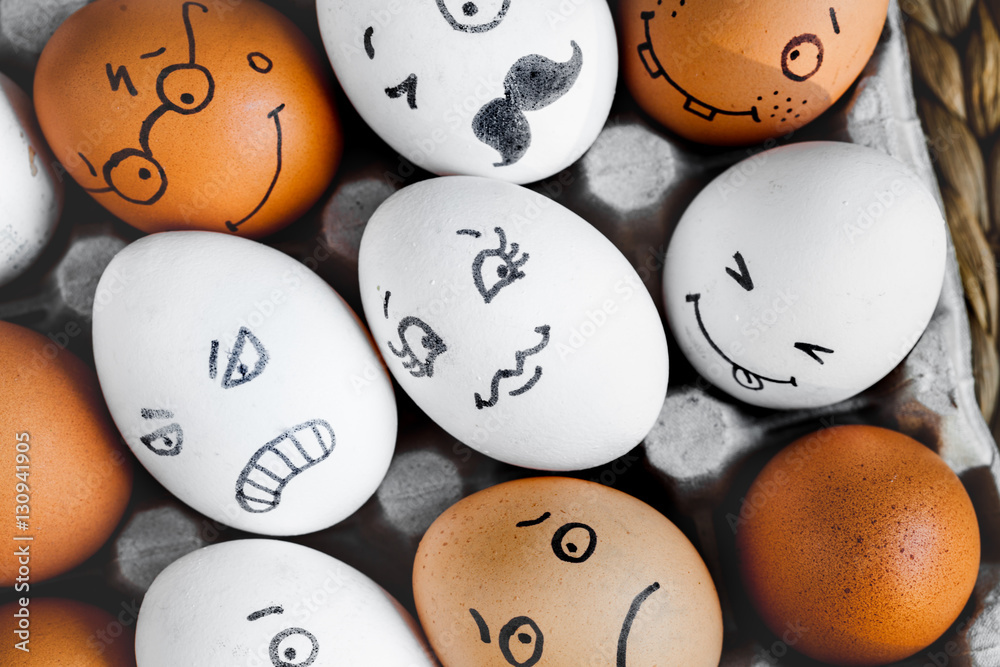 concept social networks communication and emotions - eggs concept social networks communication and emotions - eggs