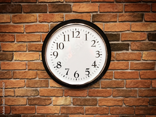 Clock On Brick Wall