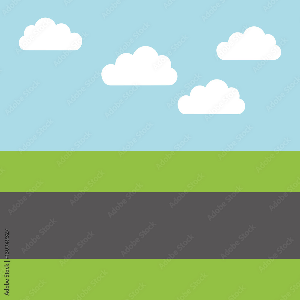 road landscape isolated icon vector illustration design road landscape isolated icon vector illustration design
