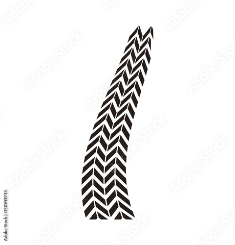 tire tracks mark isolated icon vector illustration design