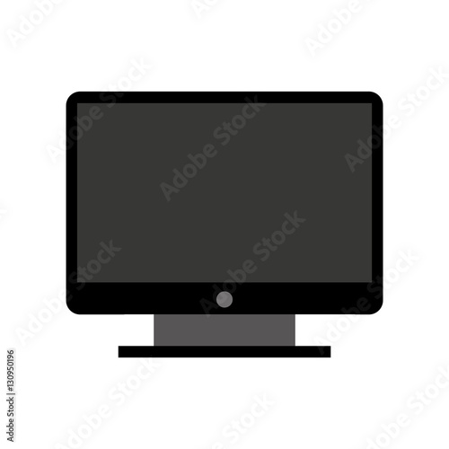 computer monitor isolated icon vector illustration design