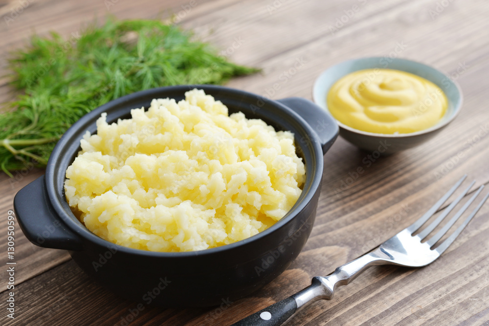 Mashed potatoes in bowl Mashed potatoes in bowl