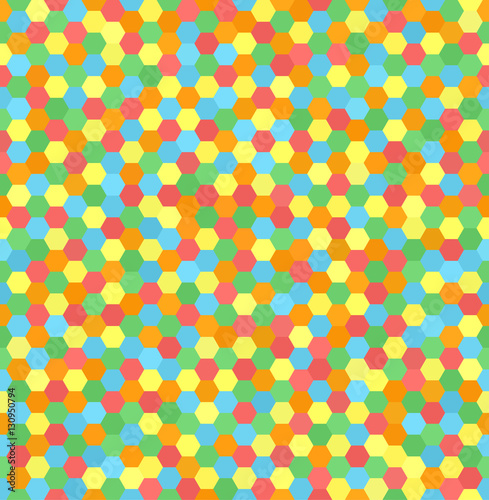 Wallpaper Mural Hexagon pattern. Seamless vector geometric background Torontodigital.ca