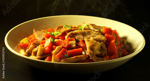 Hot mixed vegetable stire-fried