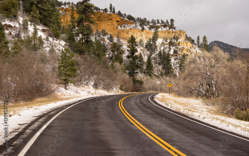 Icy Roadway Utah Territory Highway 89 Winter Travel © Christopher Boswell