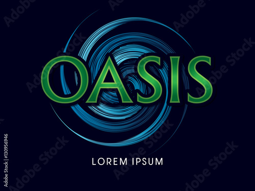 Oasis Font, typography graphic vector.