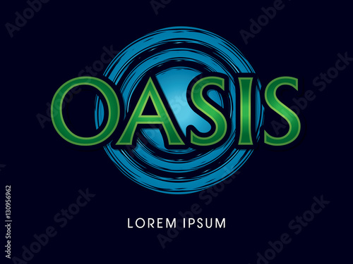 Oasis Font, typography graphic vector.