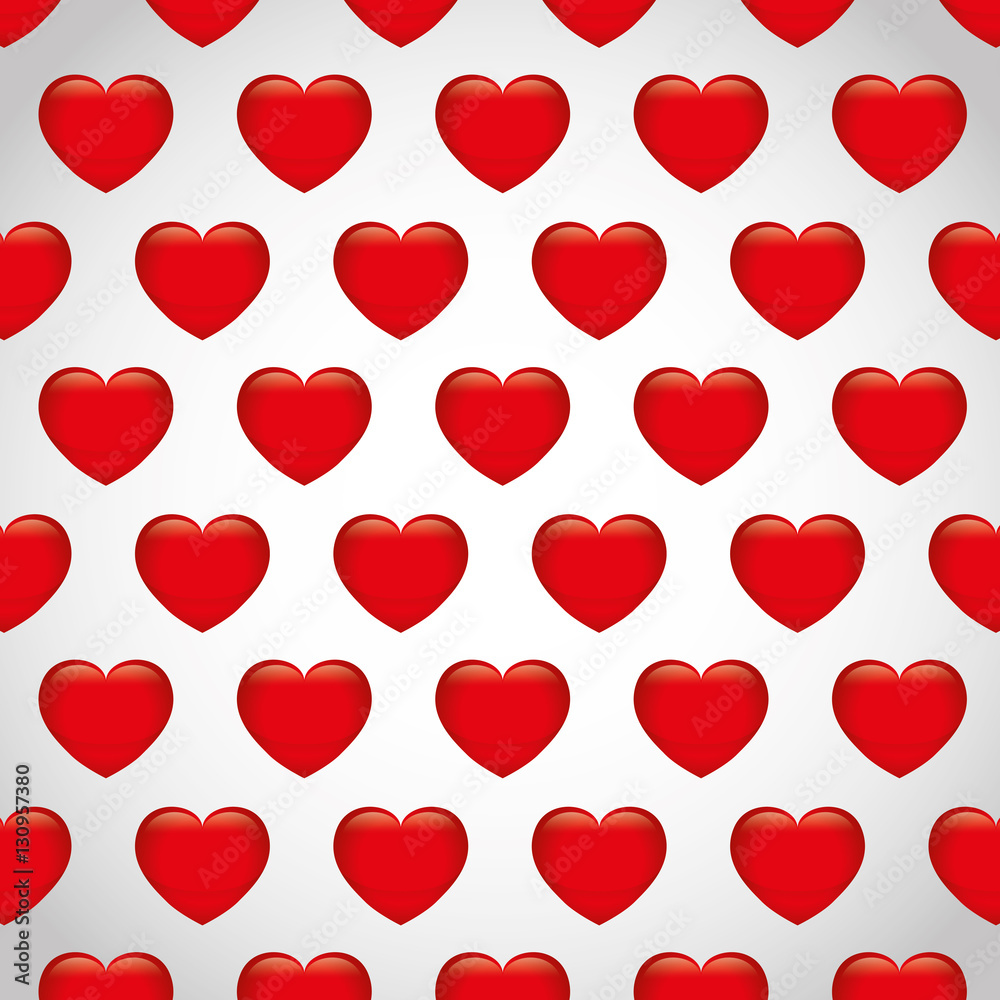 cartoon heart pattern love image vector illustration design 