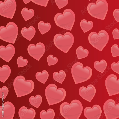 cartoon heart pattern love image vector illustration design 