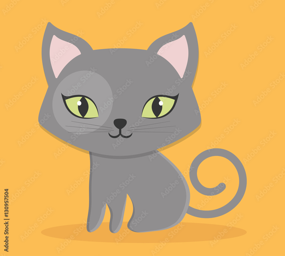 cat pet icon image vector illustration design 