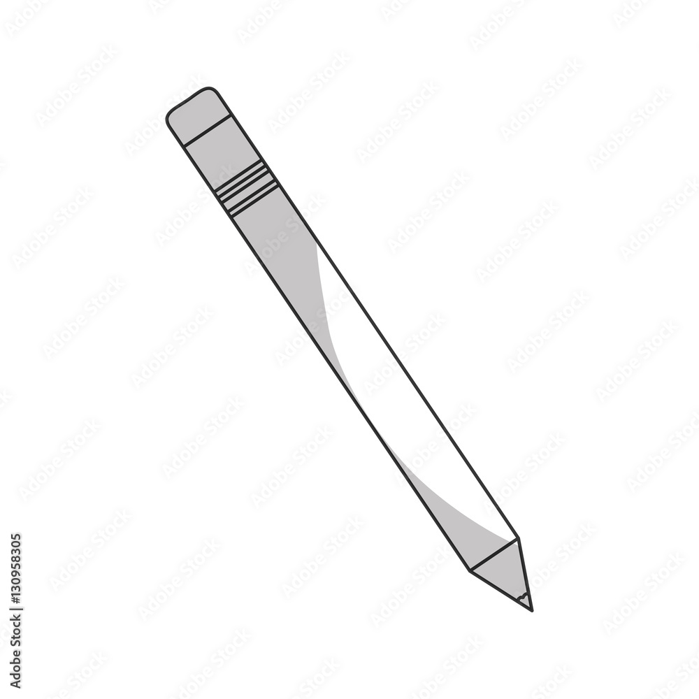 pencil office equipment icon over white background. vector illustration pencil office equipment icon over white background. vector illustration