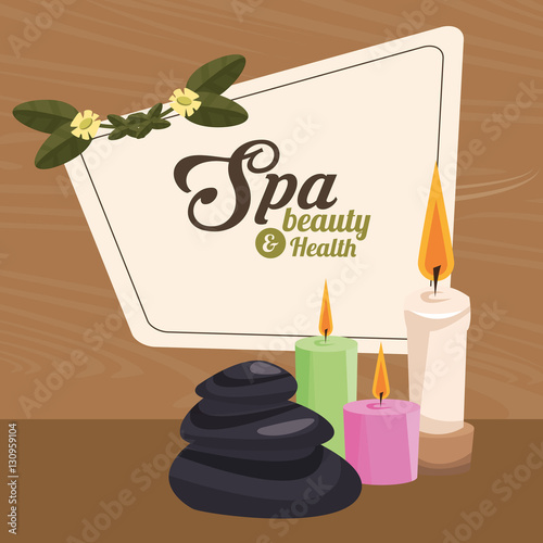 spa beauty and health treatment care serenity vector illustration eps 10
