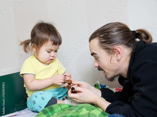 children development -  dad teaching child, father and daughter