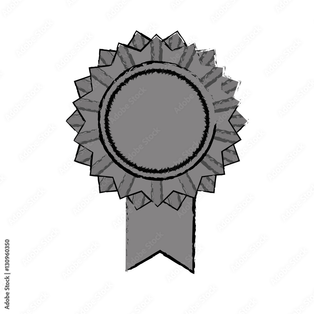 Isolated ribbon award icon vector illustration graphic design