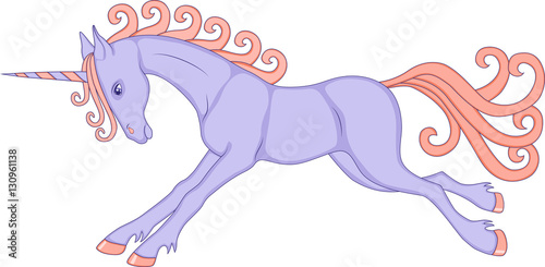 fairy prancing unicorn