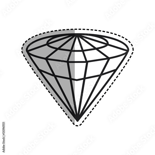 Diamond Luxury jewerly icon vector illustration graphic design