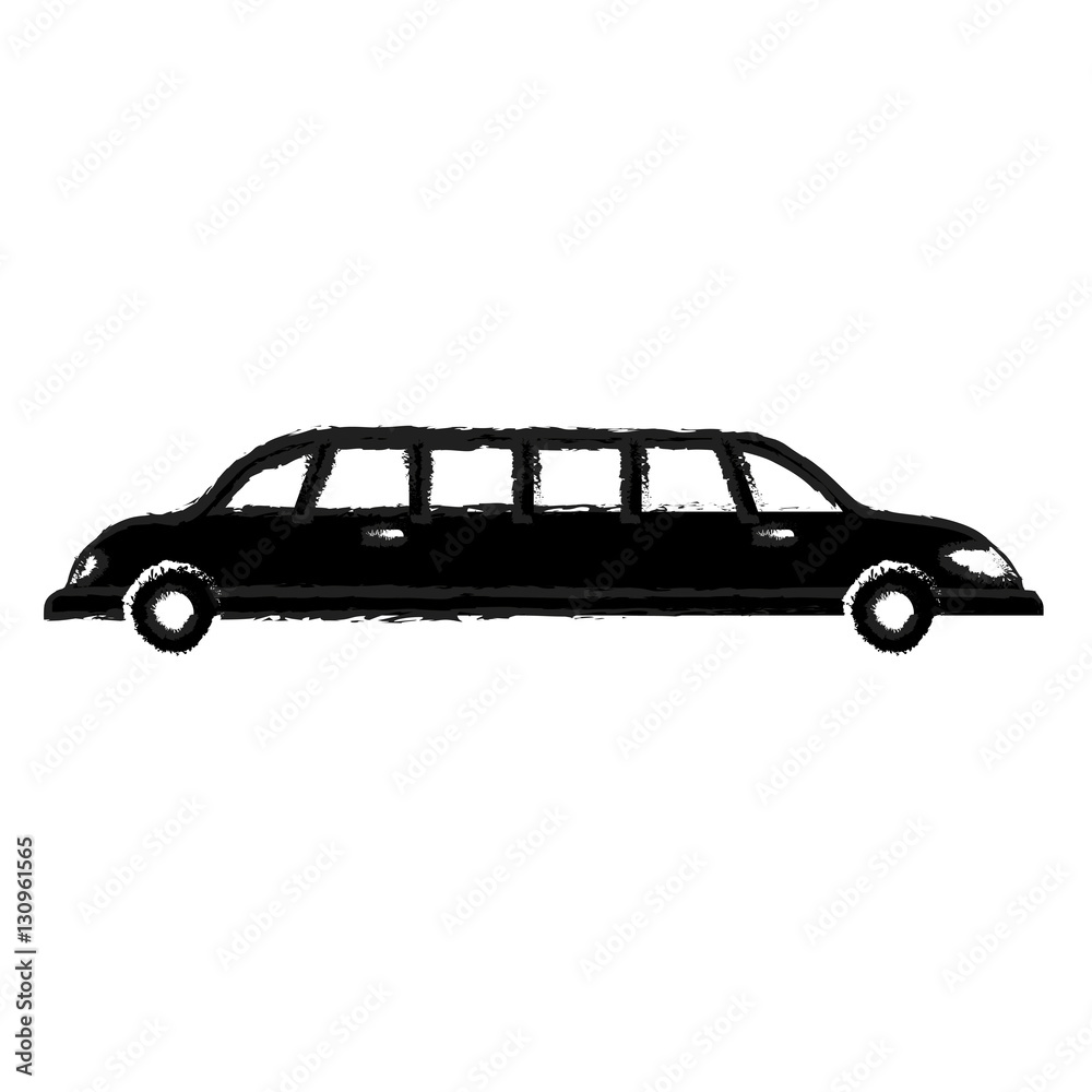 Limousine luxury vehicle icon vector illustration graphic design