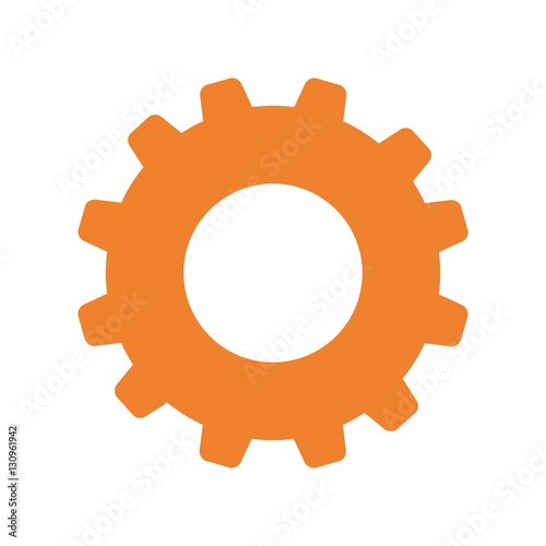 isolated gear piece icon vector illustration graphic design