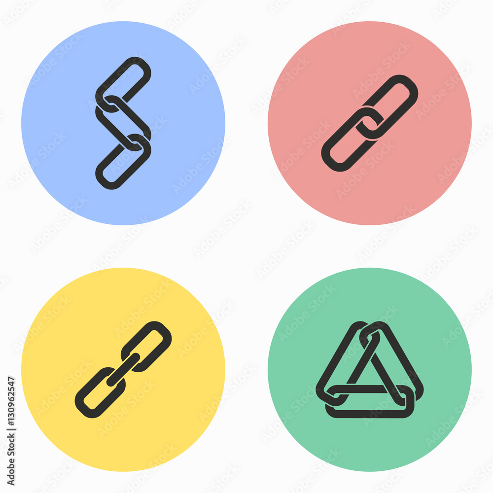 Link icon set. Link icon set.