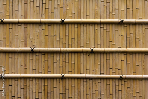 bamboo fence texture background in Japan.