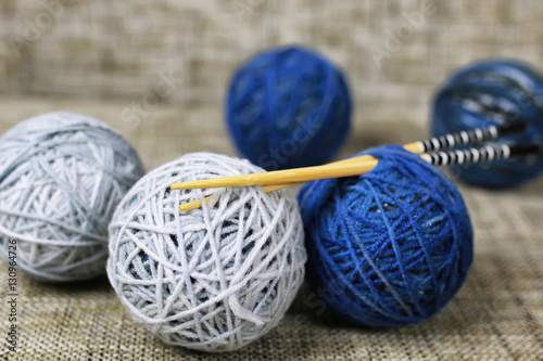 knitting wool ball hobby