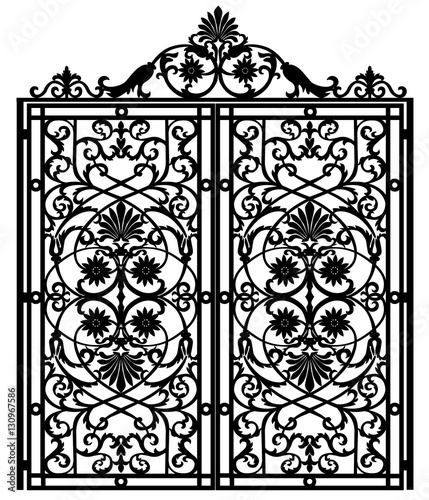 Forged iron gate