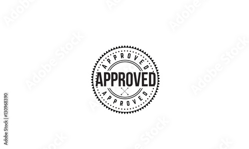 approved logo rubber stamp