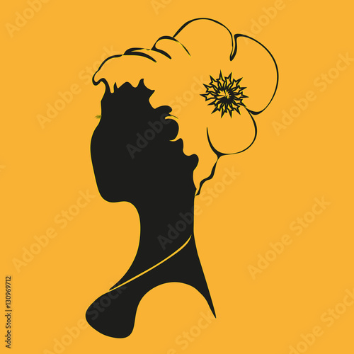 Young woman bust
Abstract author print design girl hairstyle a fullface style silhouette pattern handmade decoration eps10 vector illustration Stock
